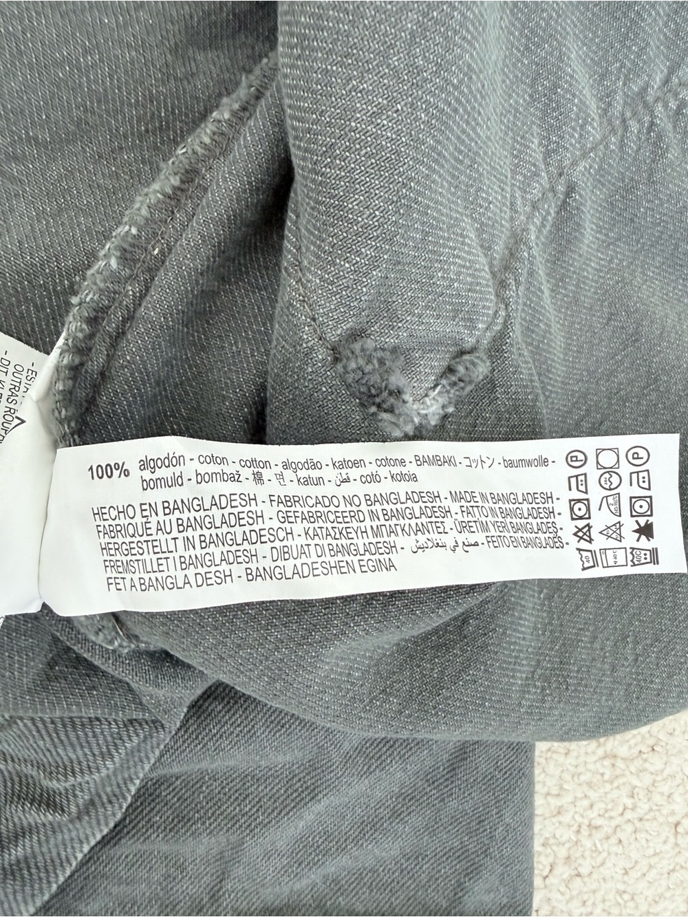 Zara Denim Utility Jacket in Washed Charcoal - Picture 16 of 16